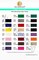 18 Options - Multi-Purpose 100% Mercerized Cotton Threads 50S/3 600M(660Y) Each Spool for Quilting, Serger, Sewing and Embroidery - 24 Basic Colors